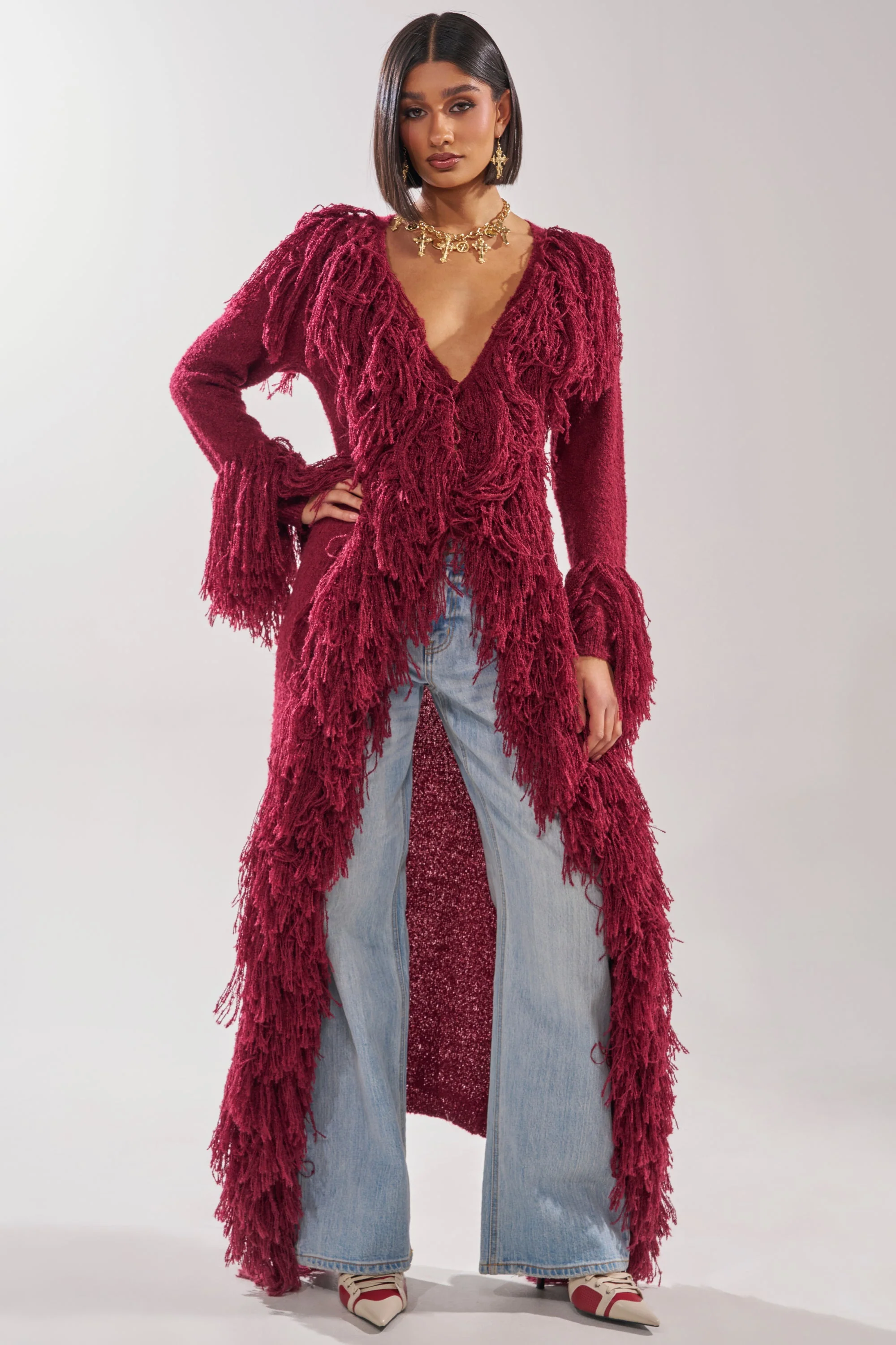CAN'T GET ENOUGH FRINGE CARDIGAN