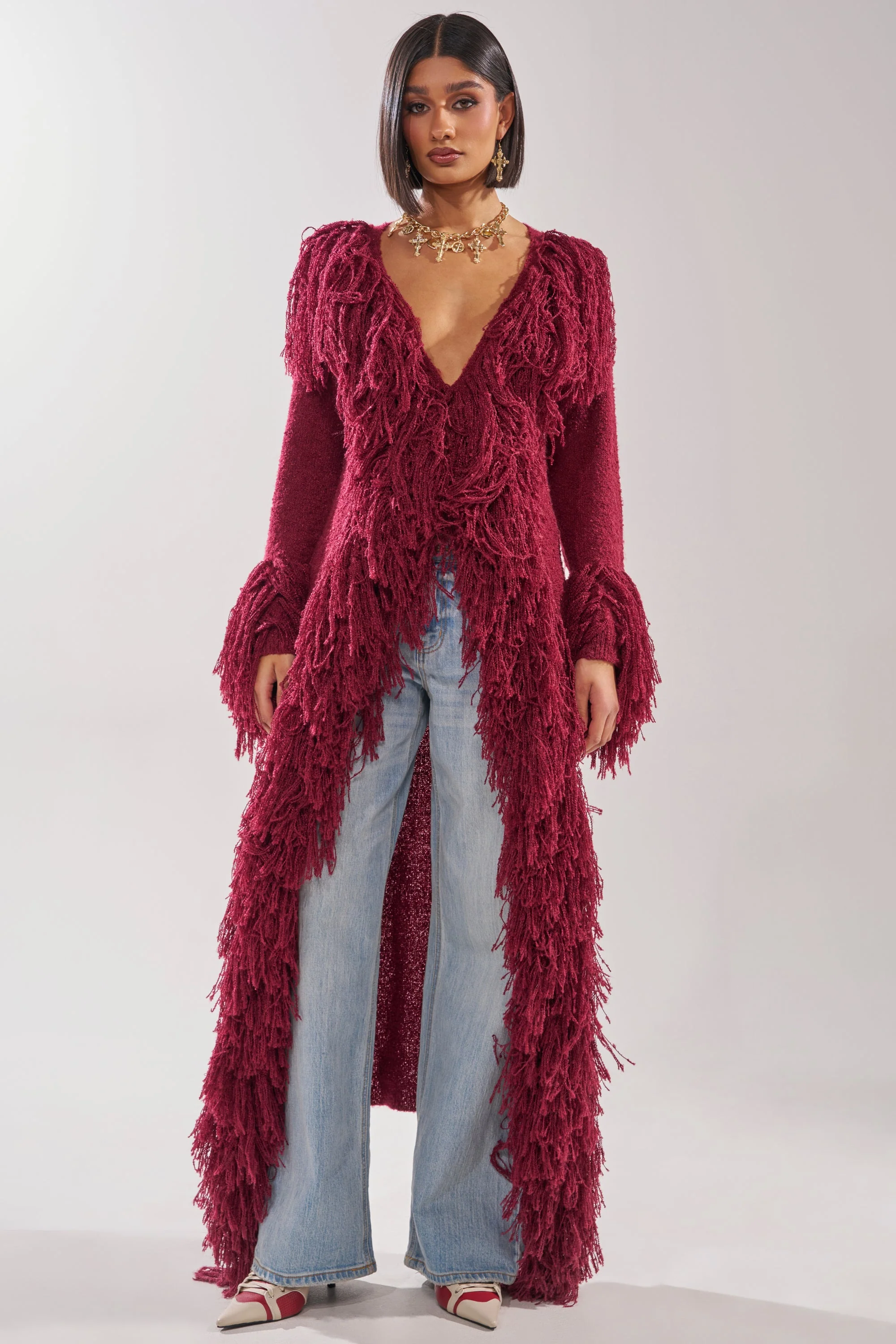 CAN'T GET ENOUGH FRINGE CARDIGAN - Image 3