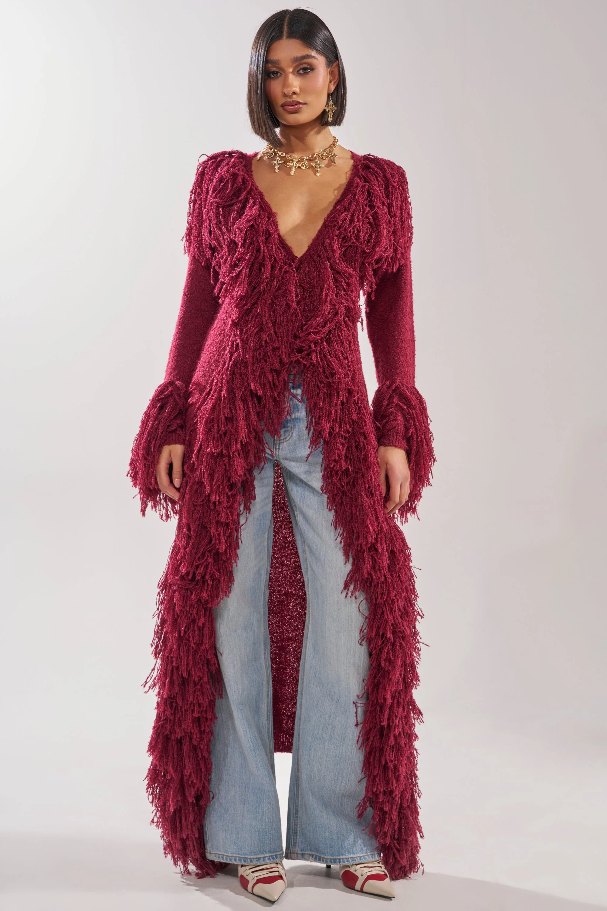 CAN'T GET ENOUGH FRINGE CARDIGAN - Image 5