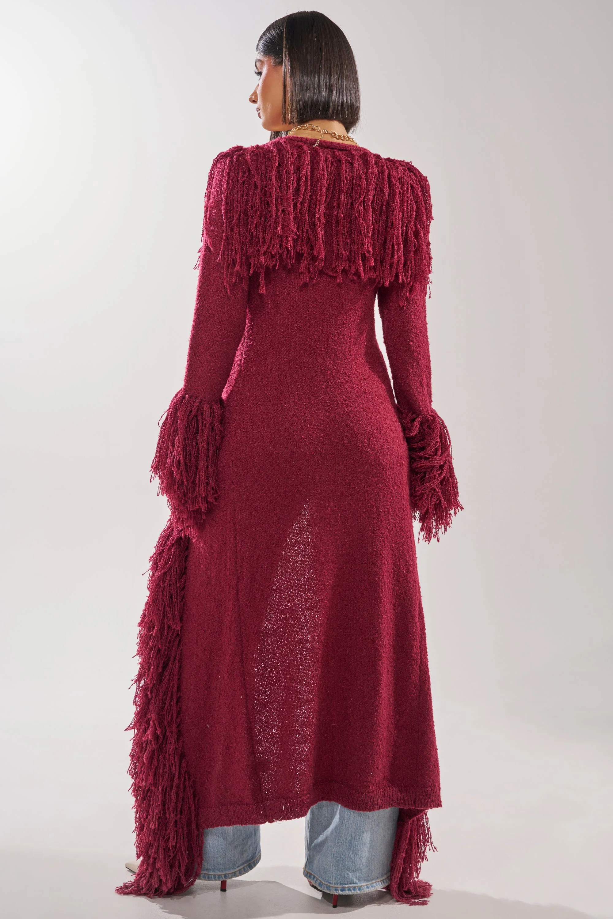 CAN'T GET ENOUGH FRINGE CARDIGAN - Image 8