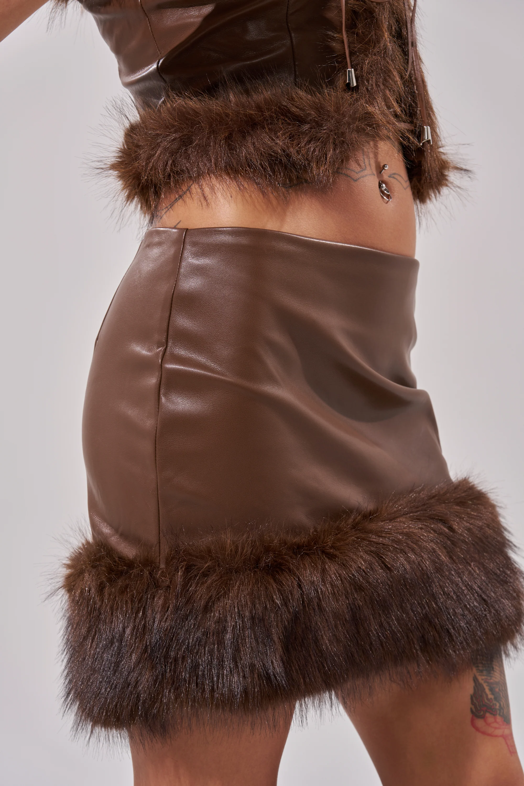 CANT MISS ME FAUX LEATHER MINI SKIRT - Image 7