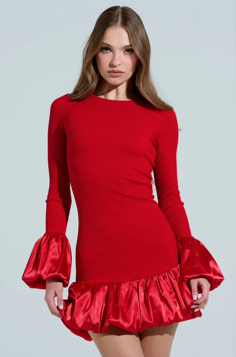 CAN'T MISS ME KNIT MINI DRESS - Image 2
