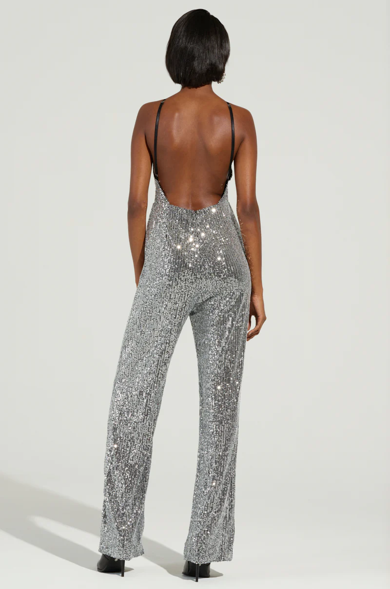 CAN'T MISS ME SEQUIN JUMPSUIT - Image 6