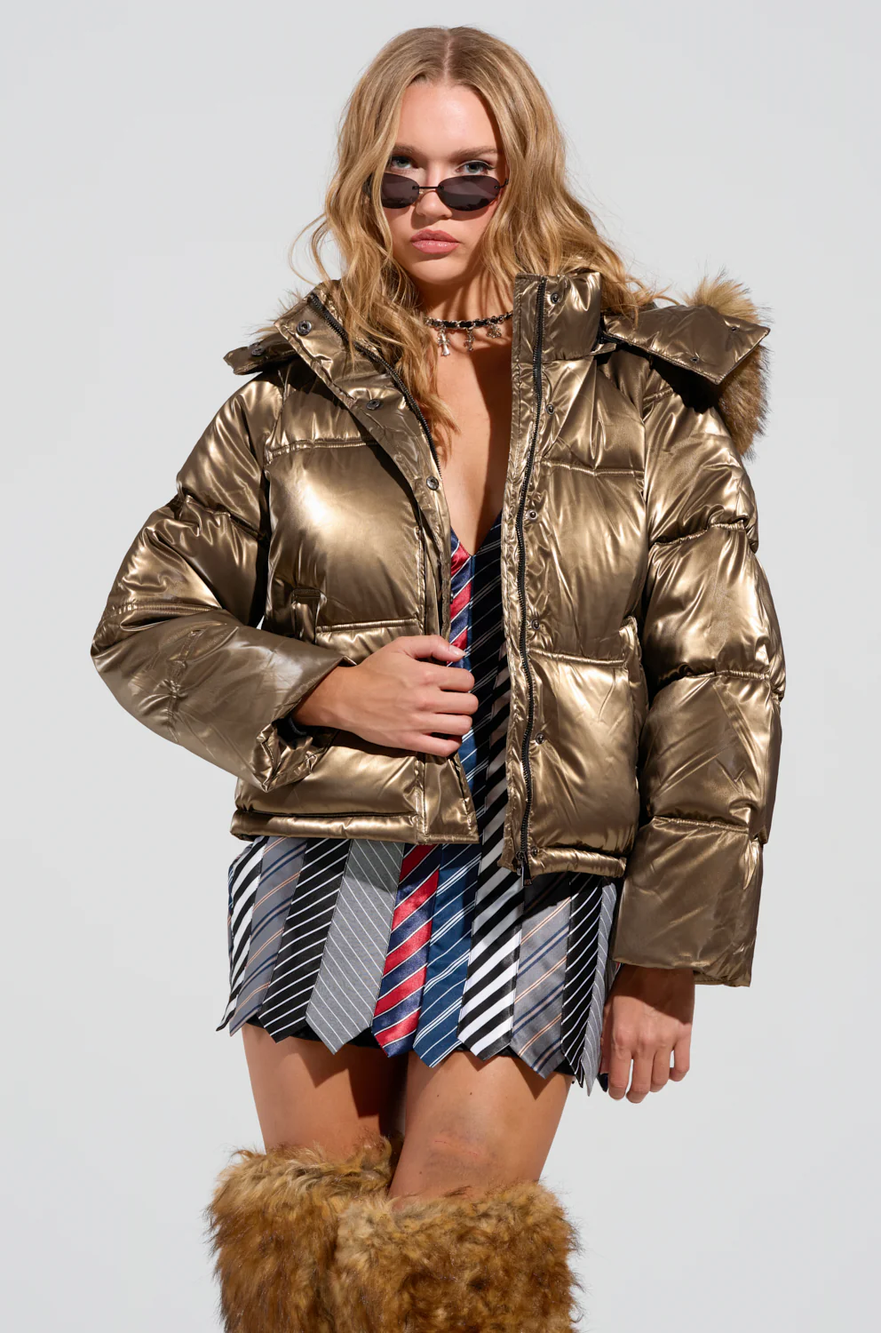 CAPRI FUR TRIM PUFFER - Image 4