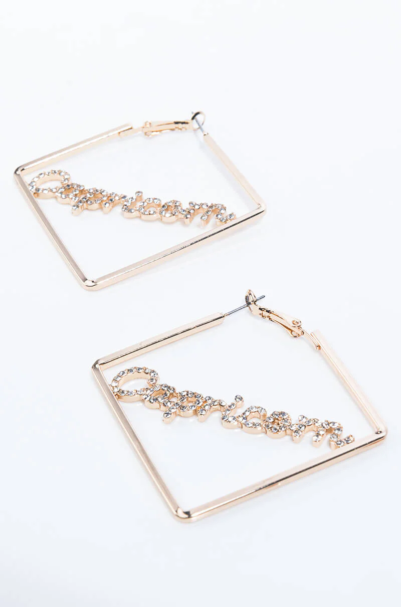 CAPRICORN PAVE HOOP - Image 2