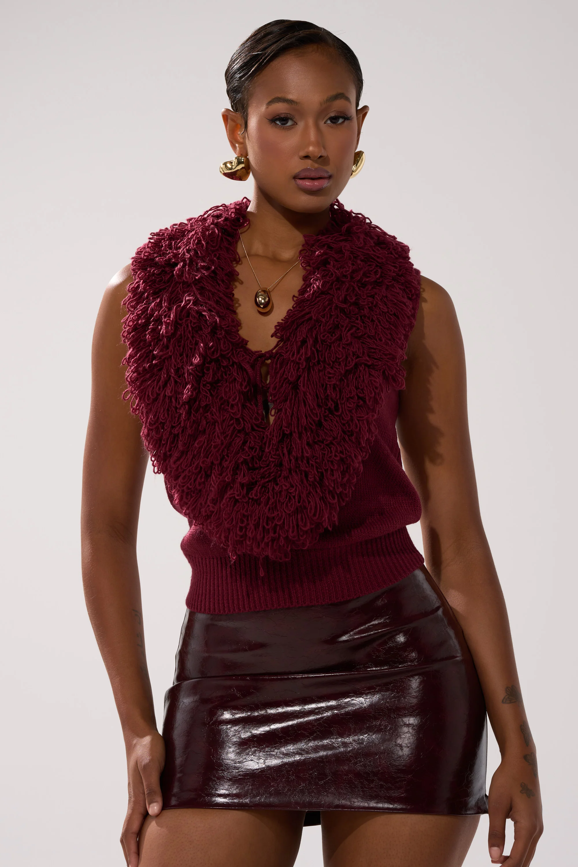 CARLY FRINGE OPEN FRONT SWEATER - Image 2
