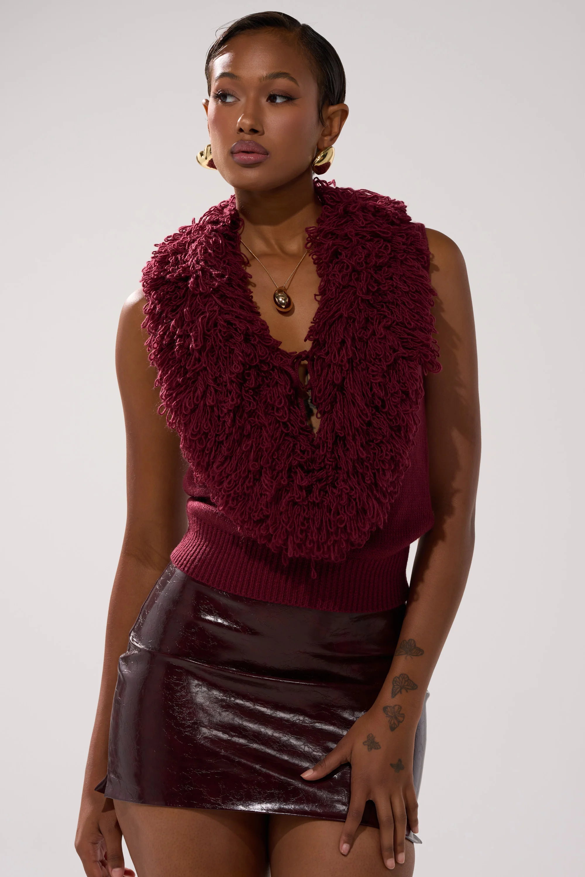CARLY FRINGE OPEN FRONT SWEATER - Image 3
