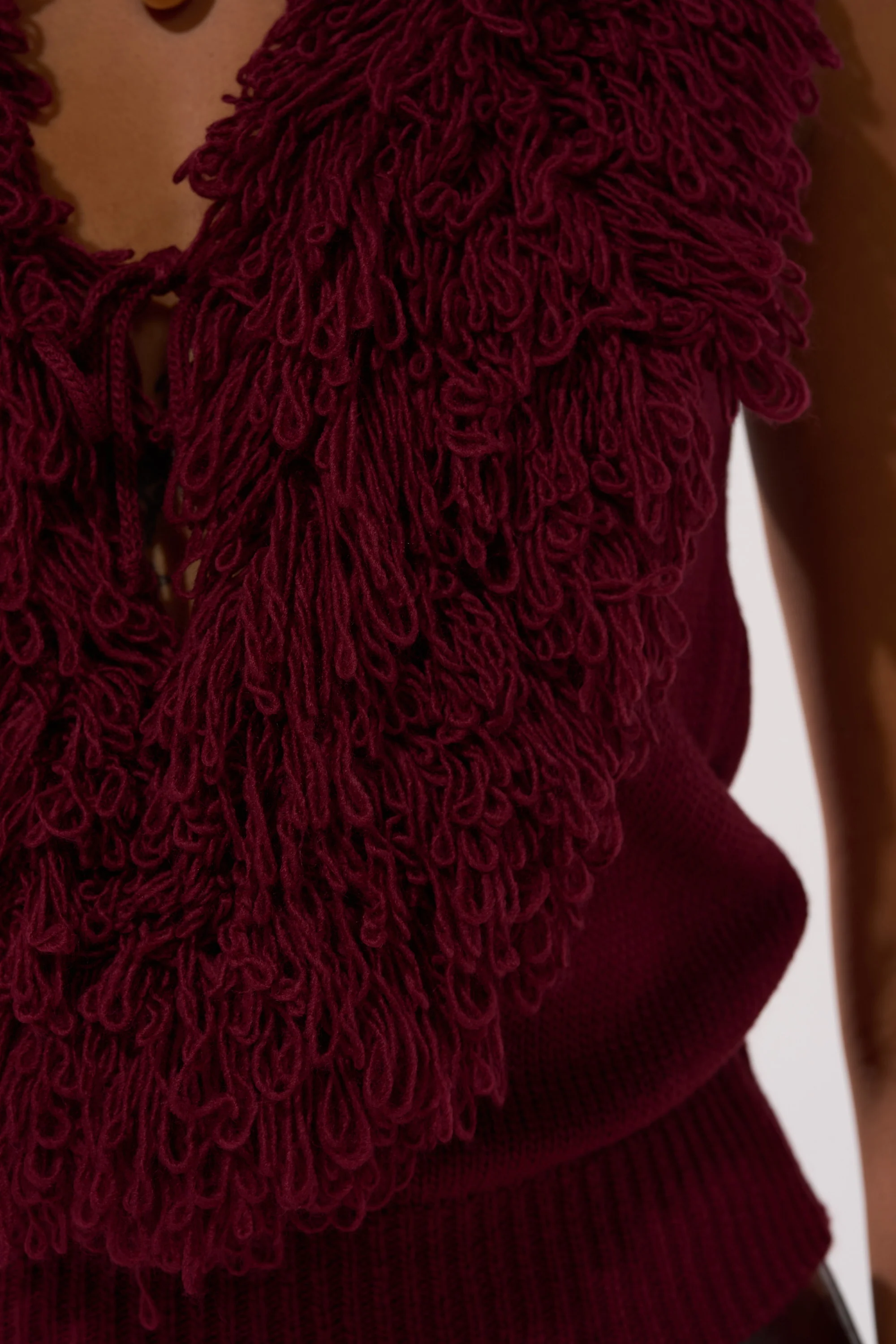 CARLY FRINGE OPEN FRONT SWEATER - Image 8