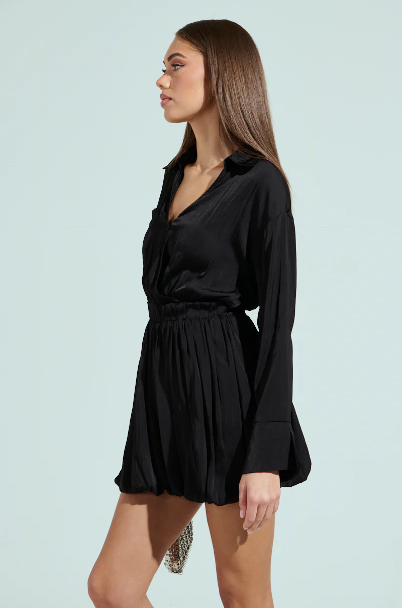 CARMEN SATIN MINI DRESS - Image 3