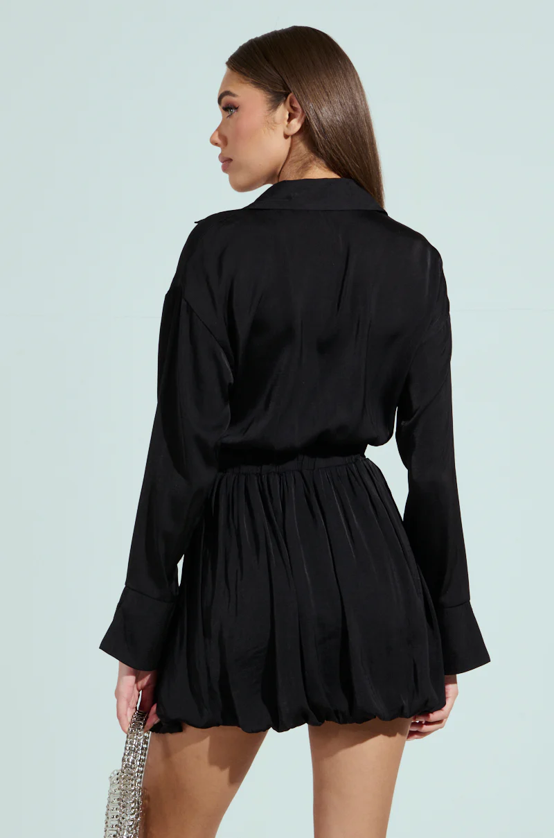 CARMEN SATIN MINI DRESS - Image 4