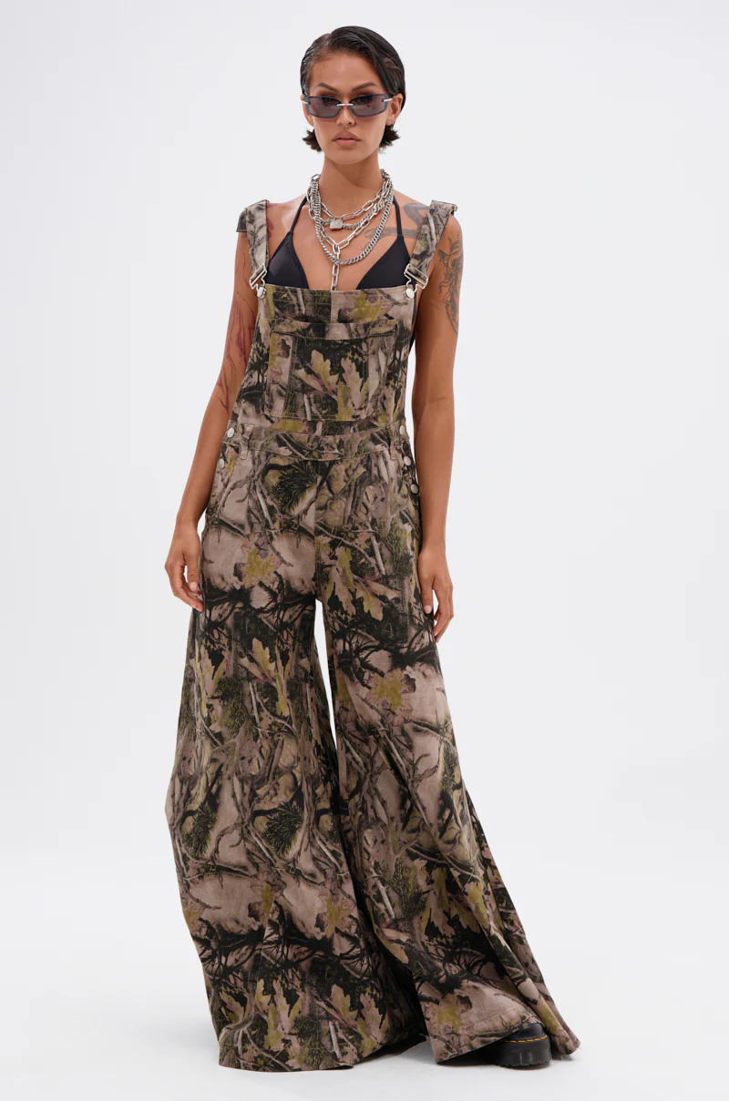 CARMINE CAMO OVERSIZED OVERALLS - Image 3