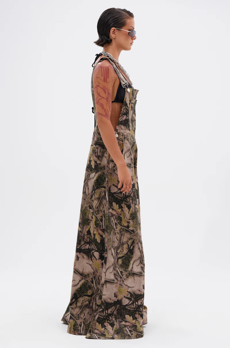 CARMINE CAMO OVERSIZED OVERALLS - Image 5