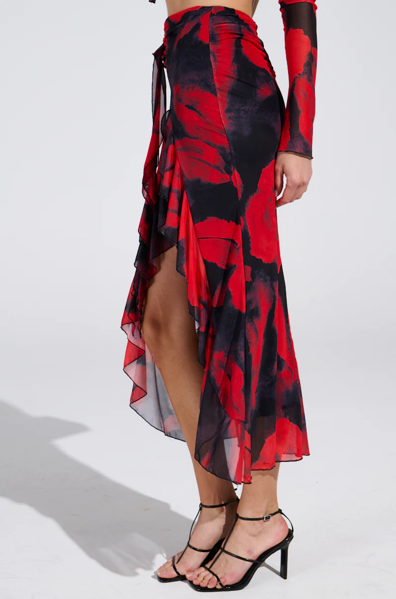 CAROLINA MESH MIDI SKIRT - Image 3