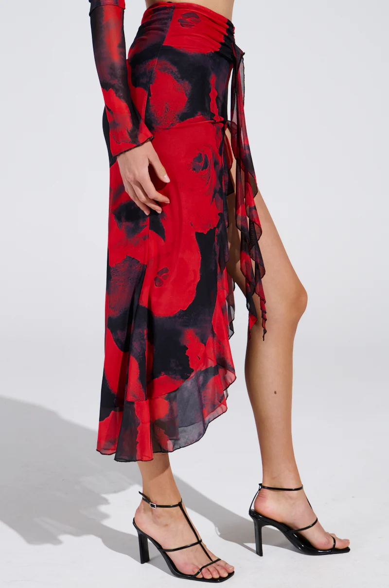 CAROLINA MESH MIDI SKIRT - Image 4