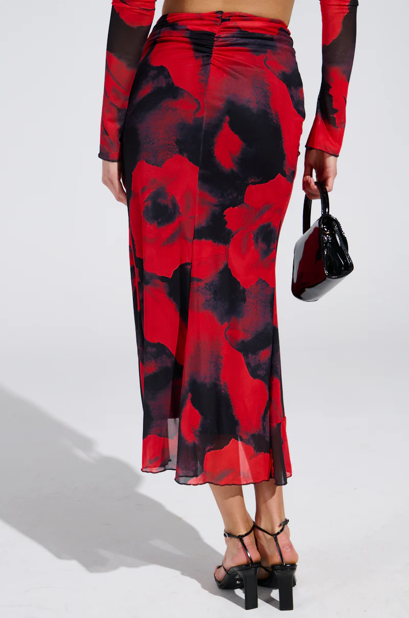 CAROLINA MESH MIDI SKIRT - Image 5