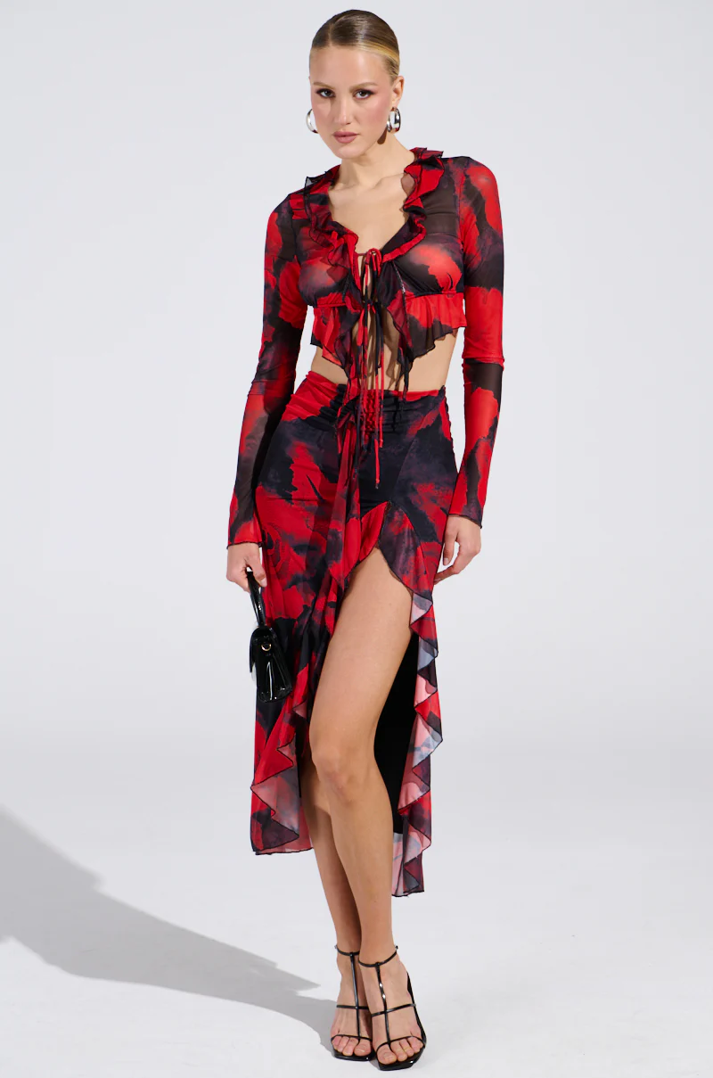 CAROLINA MESH MIDI SKIRT - Image 7