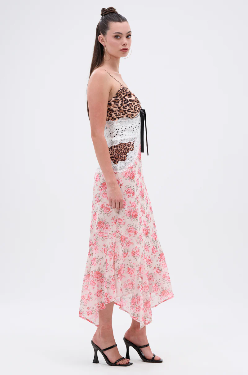 CARRIE CODED SATIN MIDI DRESS - Image 3