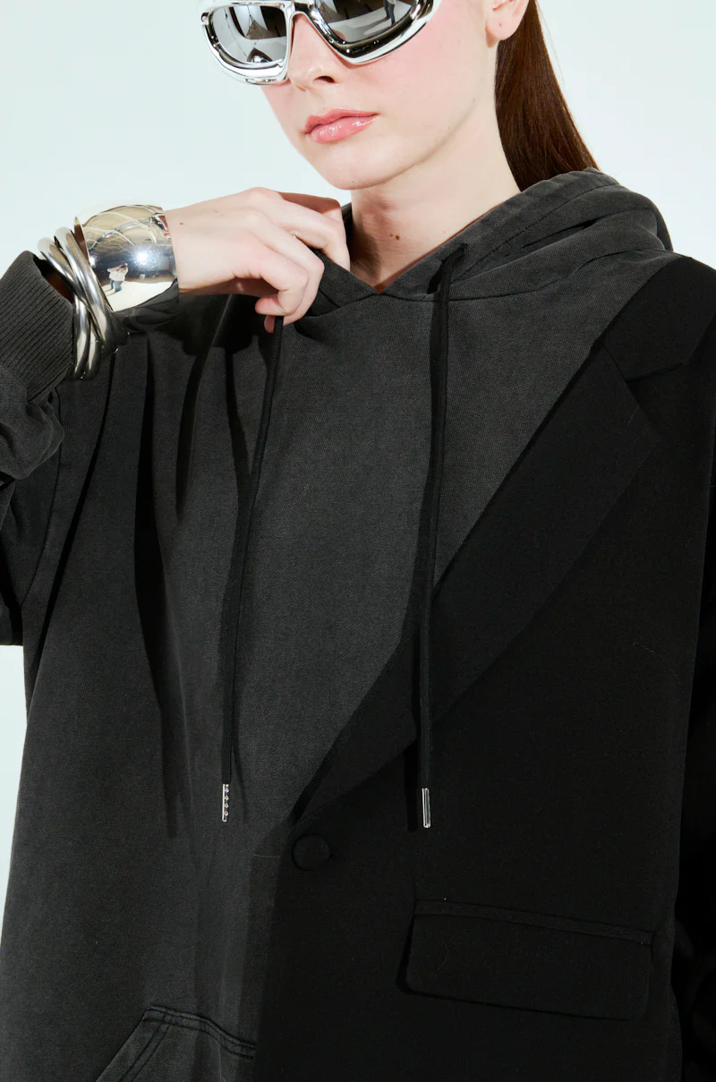 CASUAL BUSINESS SWEATSHIRT BLAZER MINI DRESS - Image 10