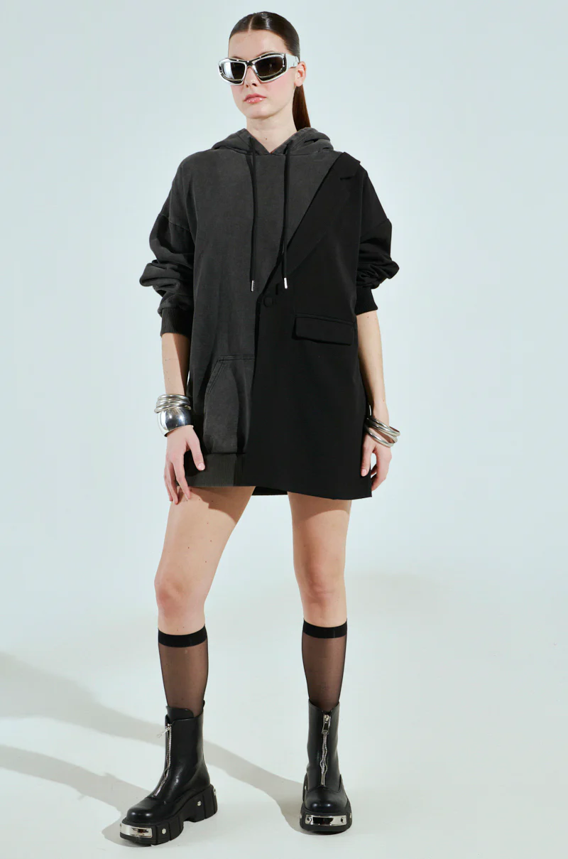 CASUAL BUSINESS SWEATSHIRT BLAZER MINI DRESS - Image 8