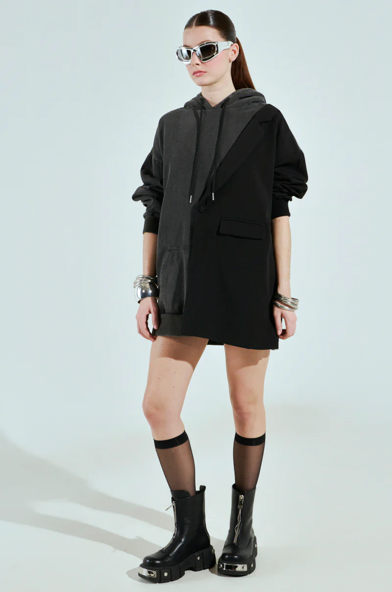CASUAL BUSINESS SWEATSHIRT BLAZER MINI DRESS - Image 9