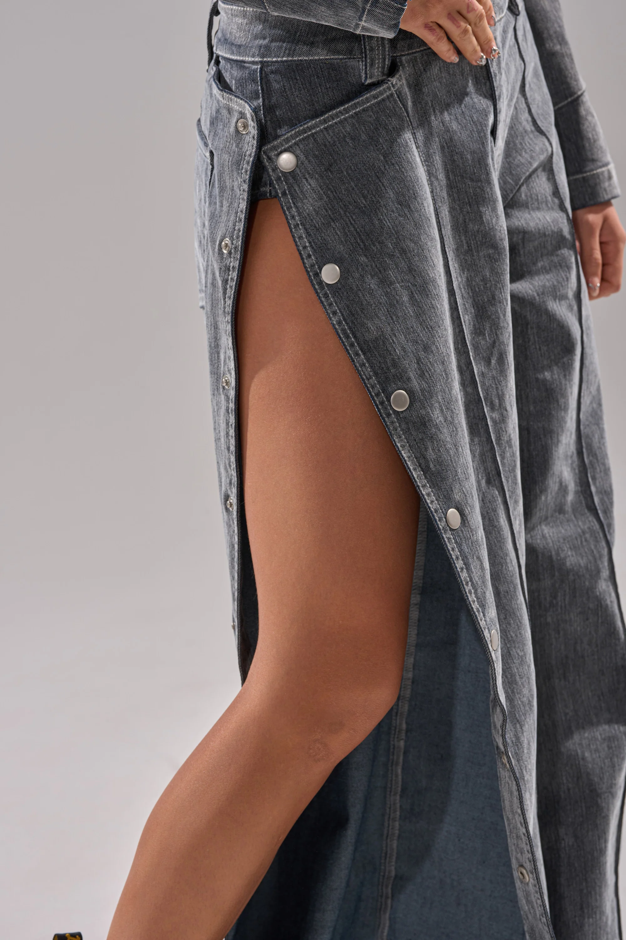 CATCHING EYES VELVET DENIM WIDE-LEG PANT - Image 10