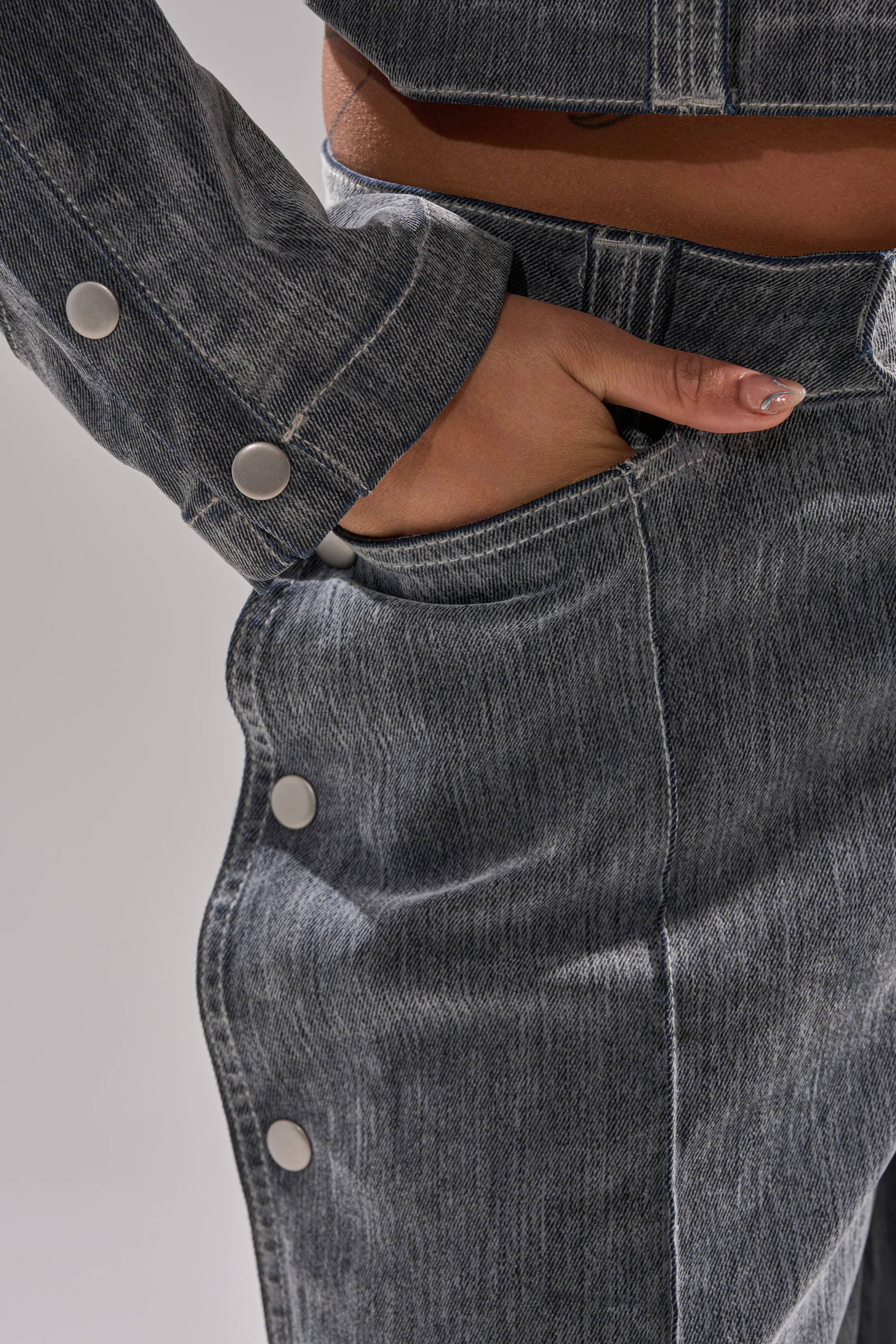 CATCHING EYES VELVET DENIM WIDE-LEG PANT - Image 11