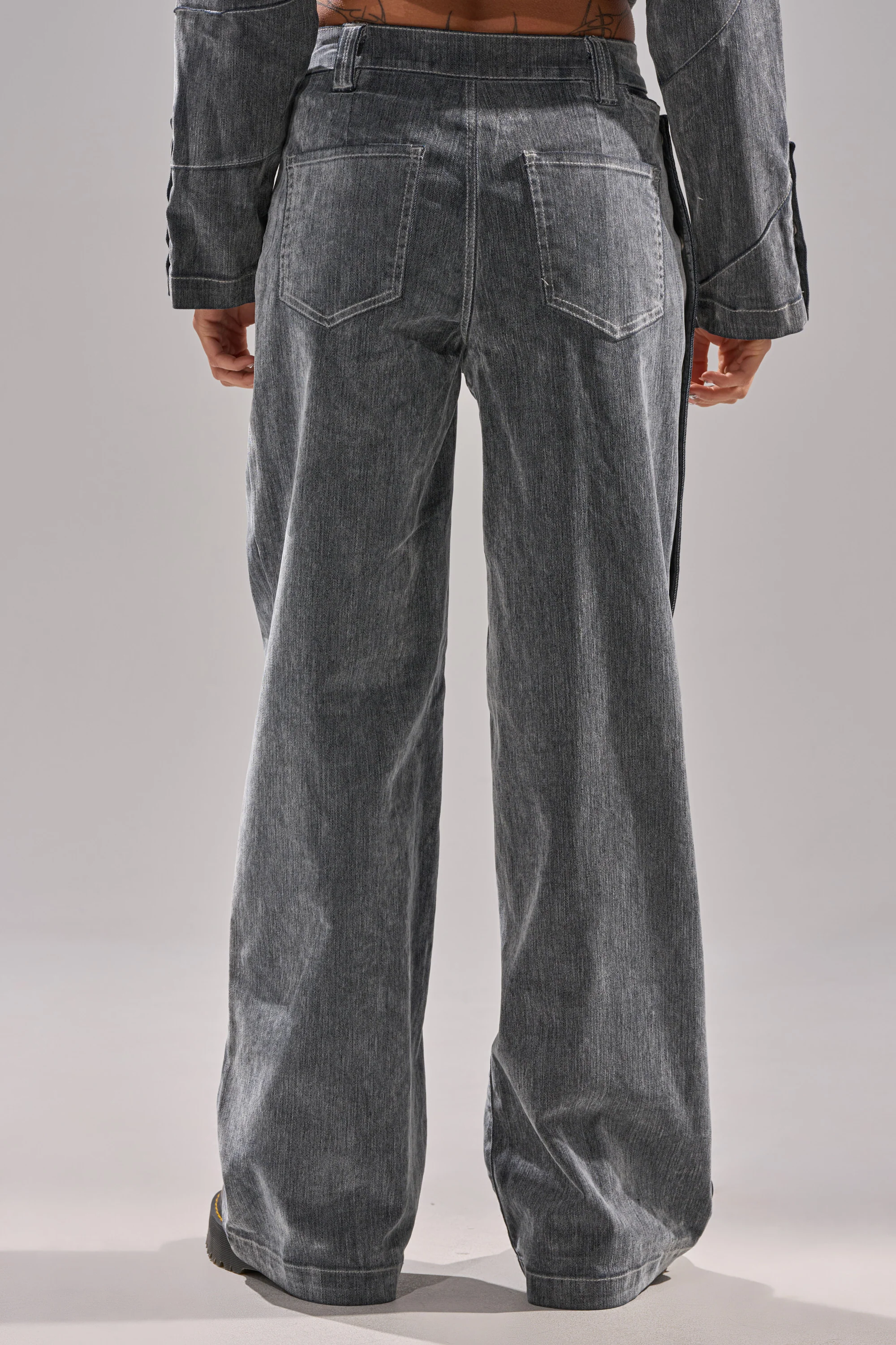 CATCHING EYES VELVET DENIM WIDE-LEG PANT - Image 7