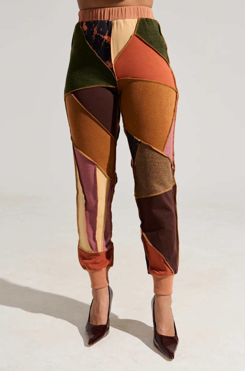 CATCH FEELINGS PATCHWORK JOGGER - Image 2