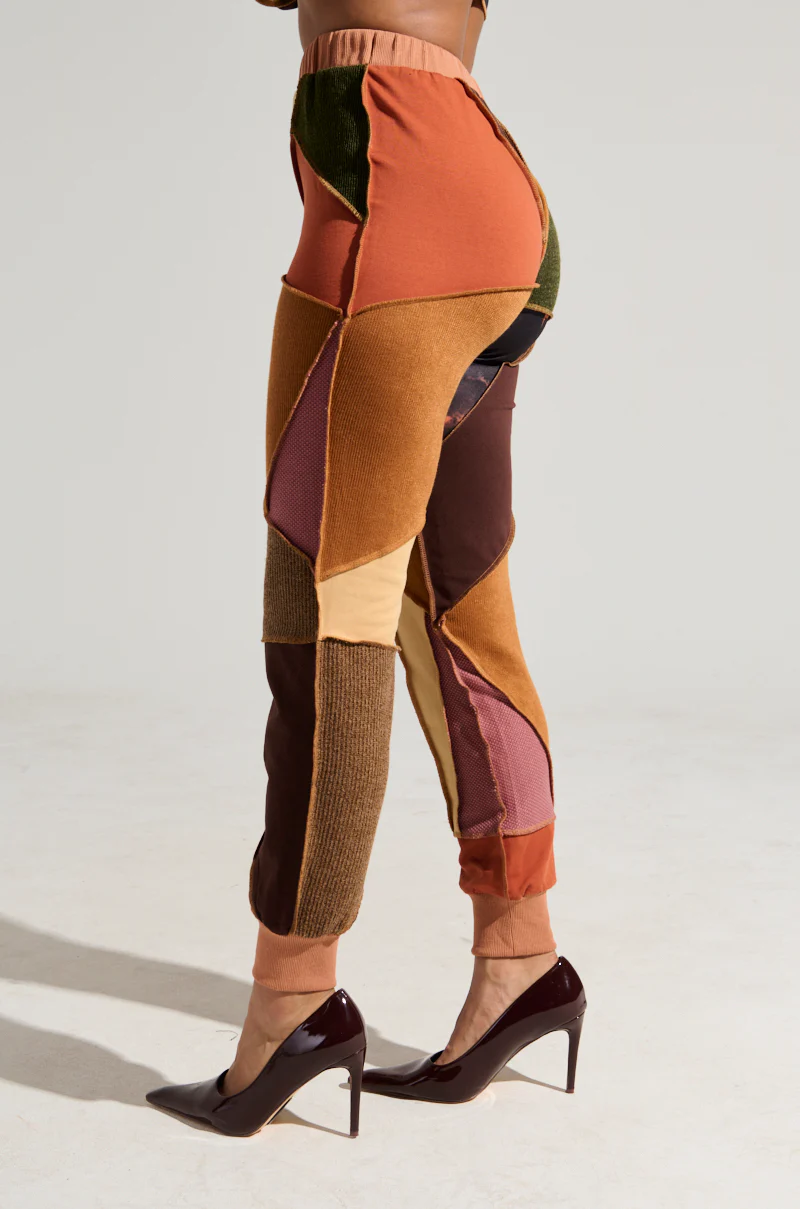 CATCH FEELINGS PATCHWORK JOGGER - Image 4