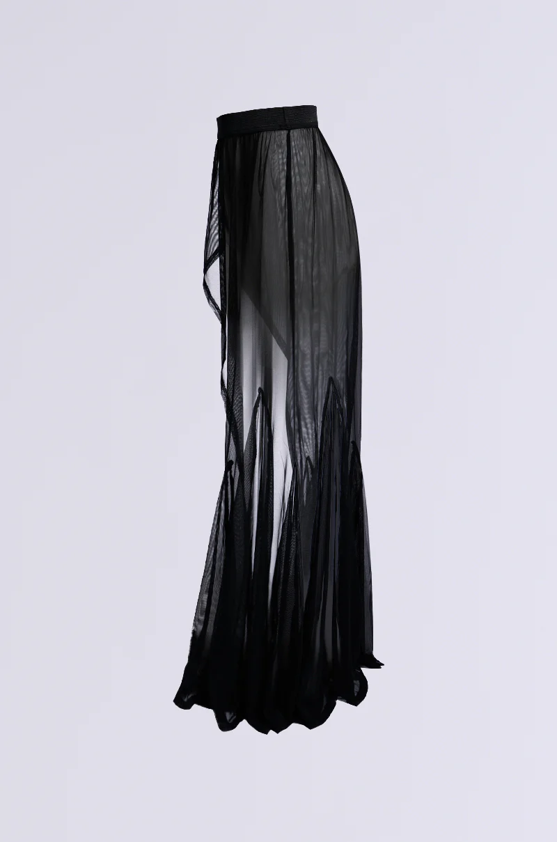 CATCH ME ON A FLIGHT MESH BELT SKIRT - Image 6