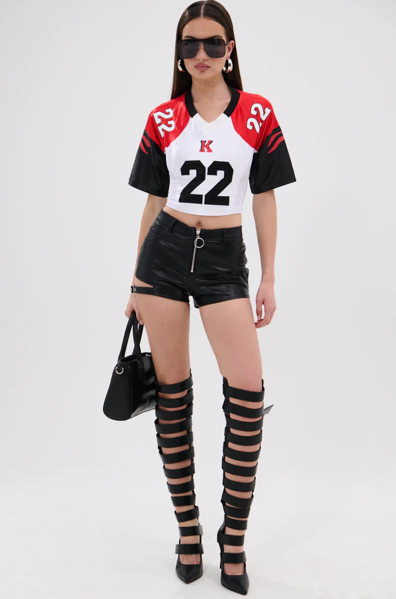 CATCH MY VIBE CORSETED JERSEY TOP - Image 5