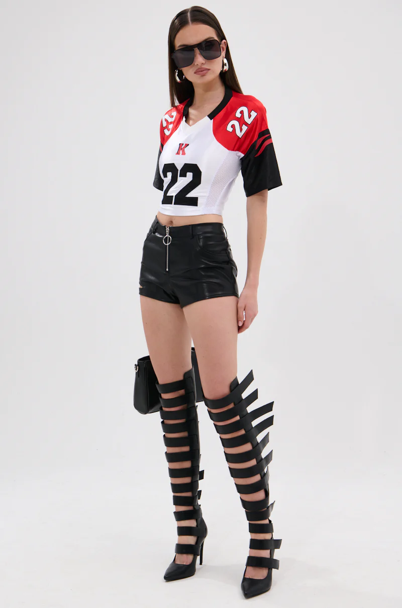 CATCH MY VIBE CORSETED JERSEY TOP - Image 6