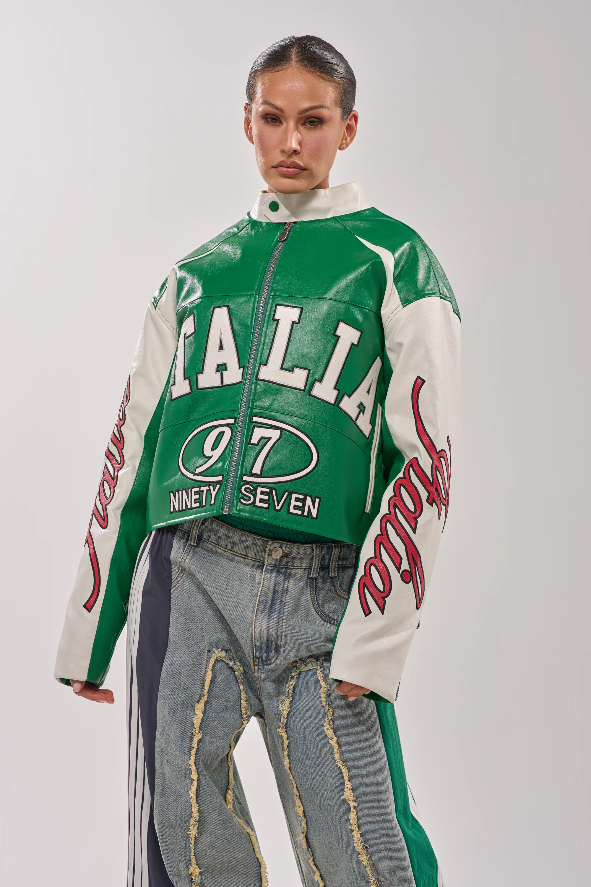 CATCHING FLIGHTS EMBROIDERED BOMBER - Image 4