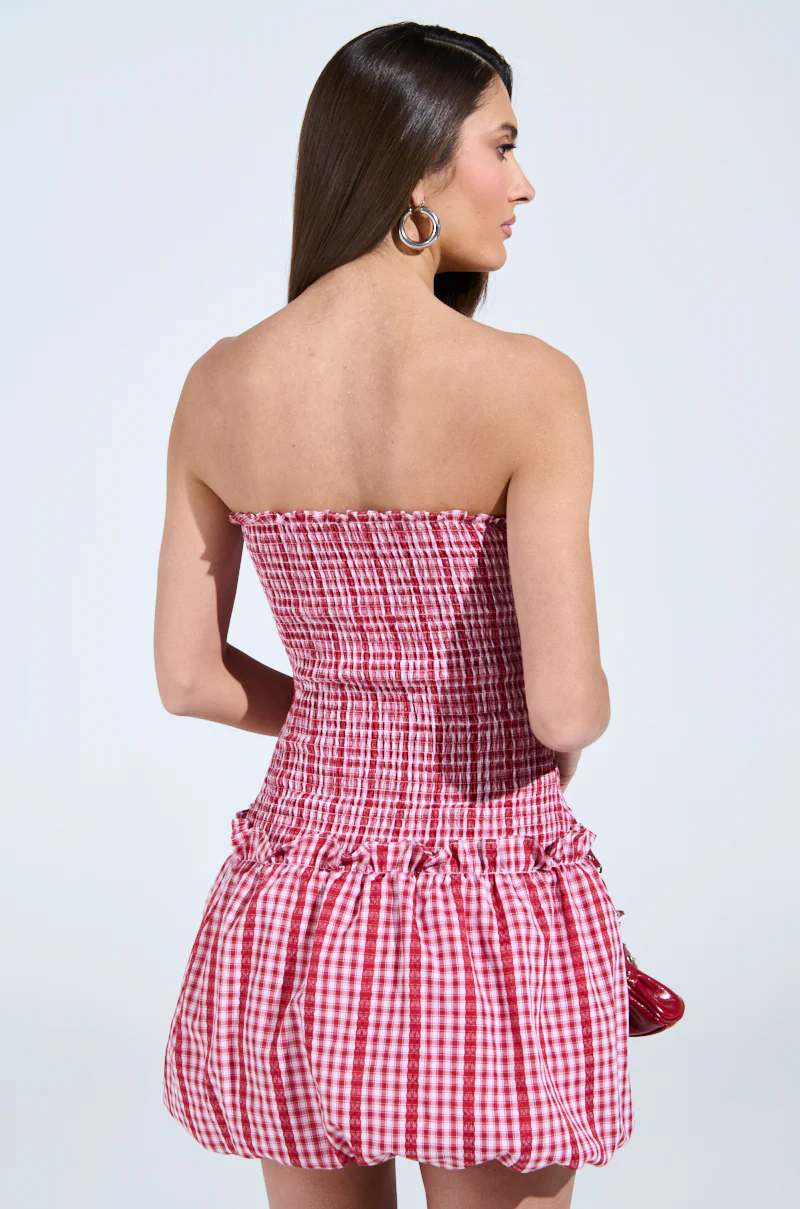 CENTRAL PARK GINGHAM MINI DRESS - Image 6
