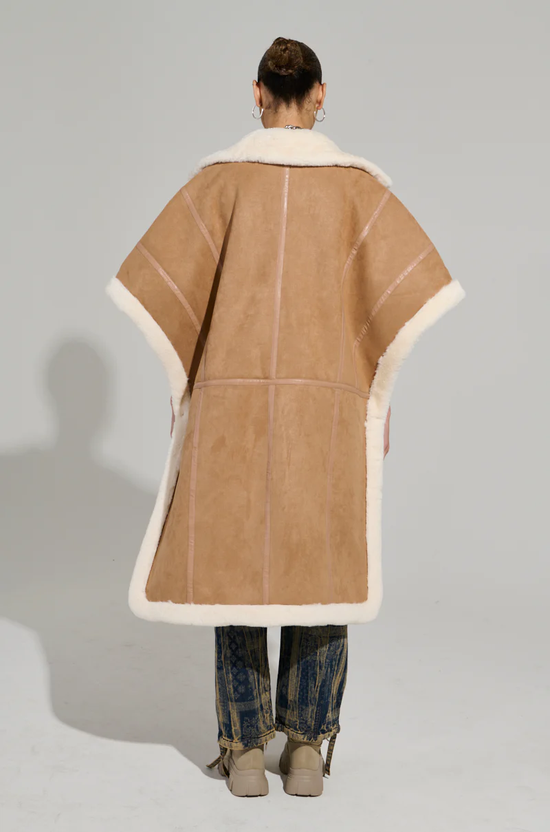 CHAMONIX FAUX SUEDE LUXE PONCHO - Image 8