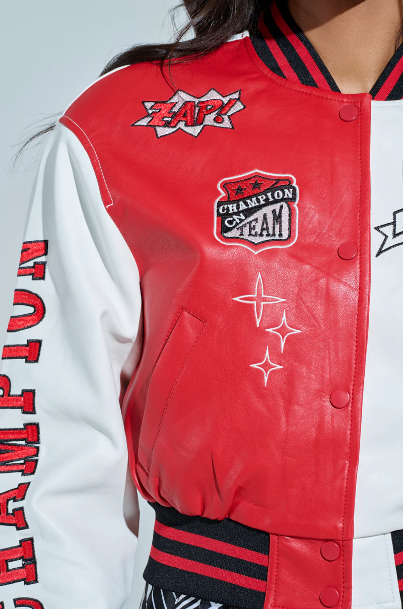 CHAMPIONS LEAGUE FAUX LEATHER BOMBER - Image 9
