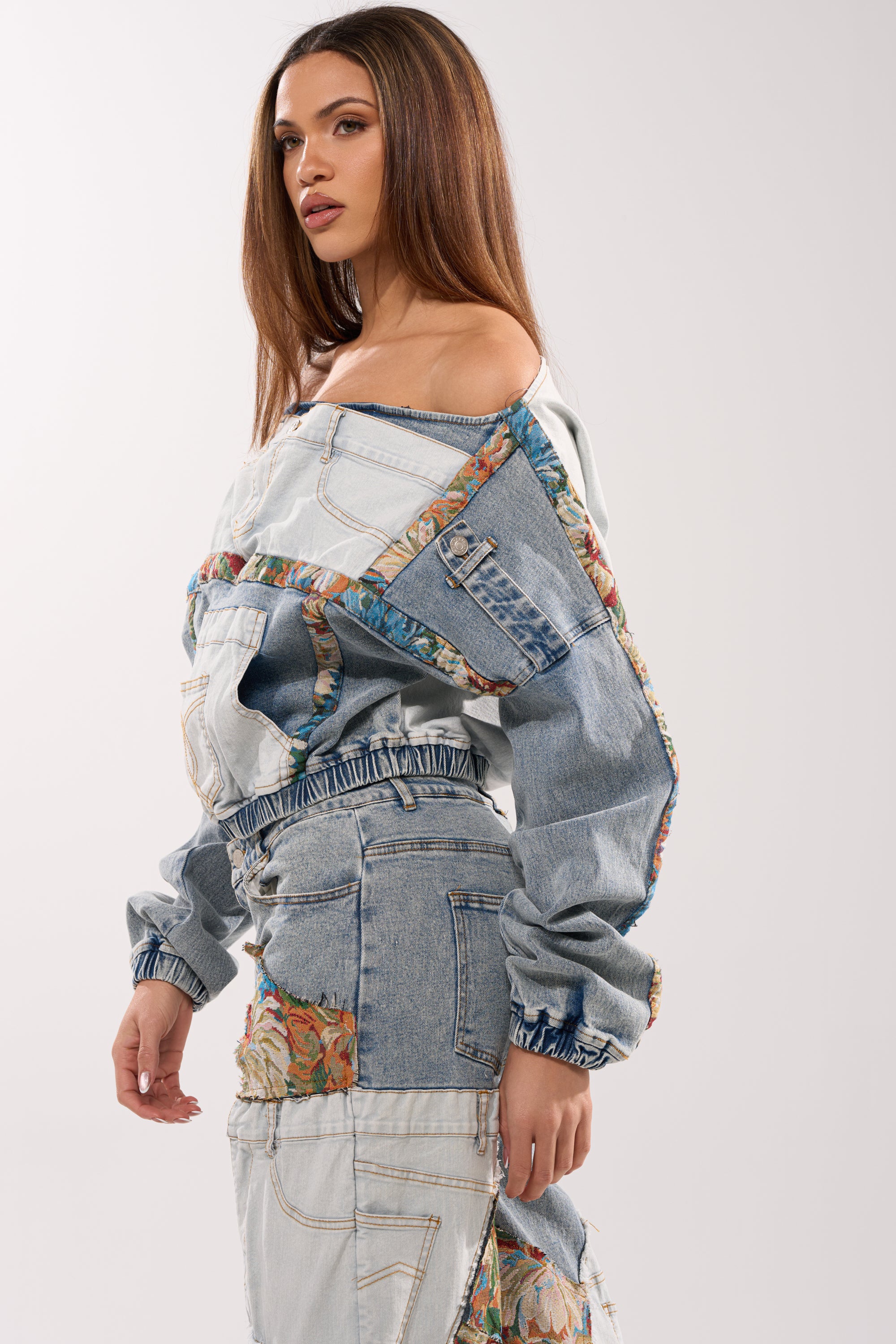 CHANGE IT UP DENIM SWEATSHIRT - Image 4