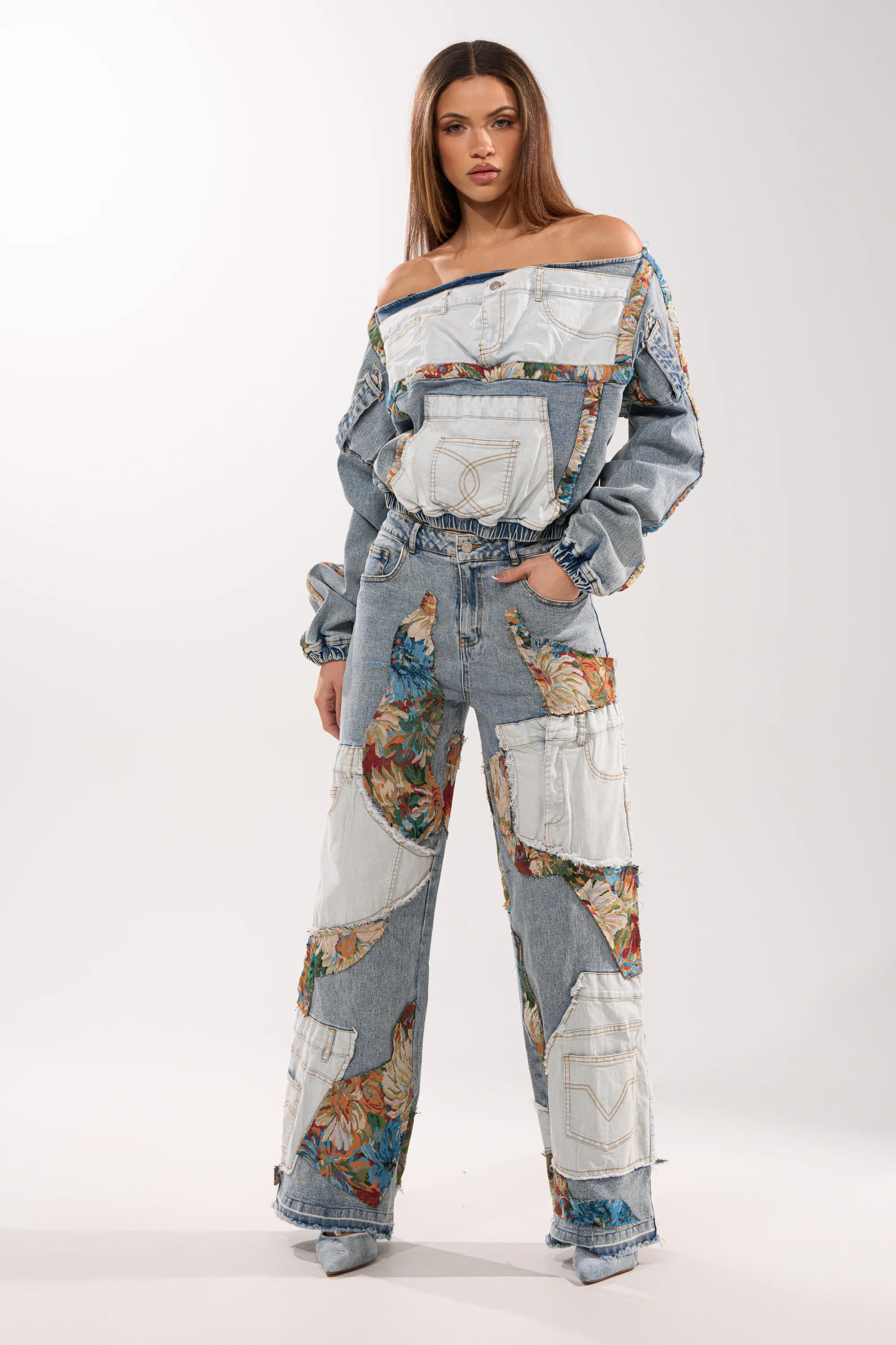 CHANGE IT UP DENIM SWEATSHIRT - Image 6