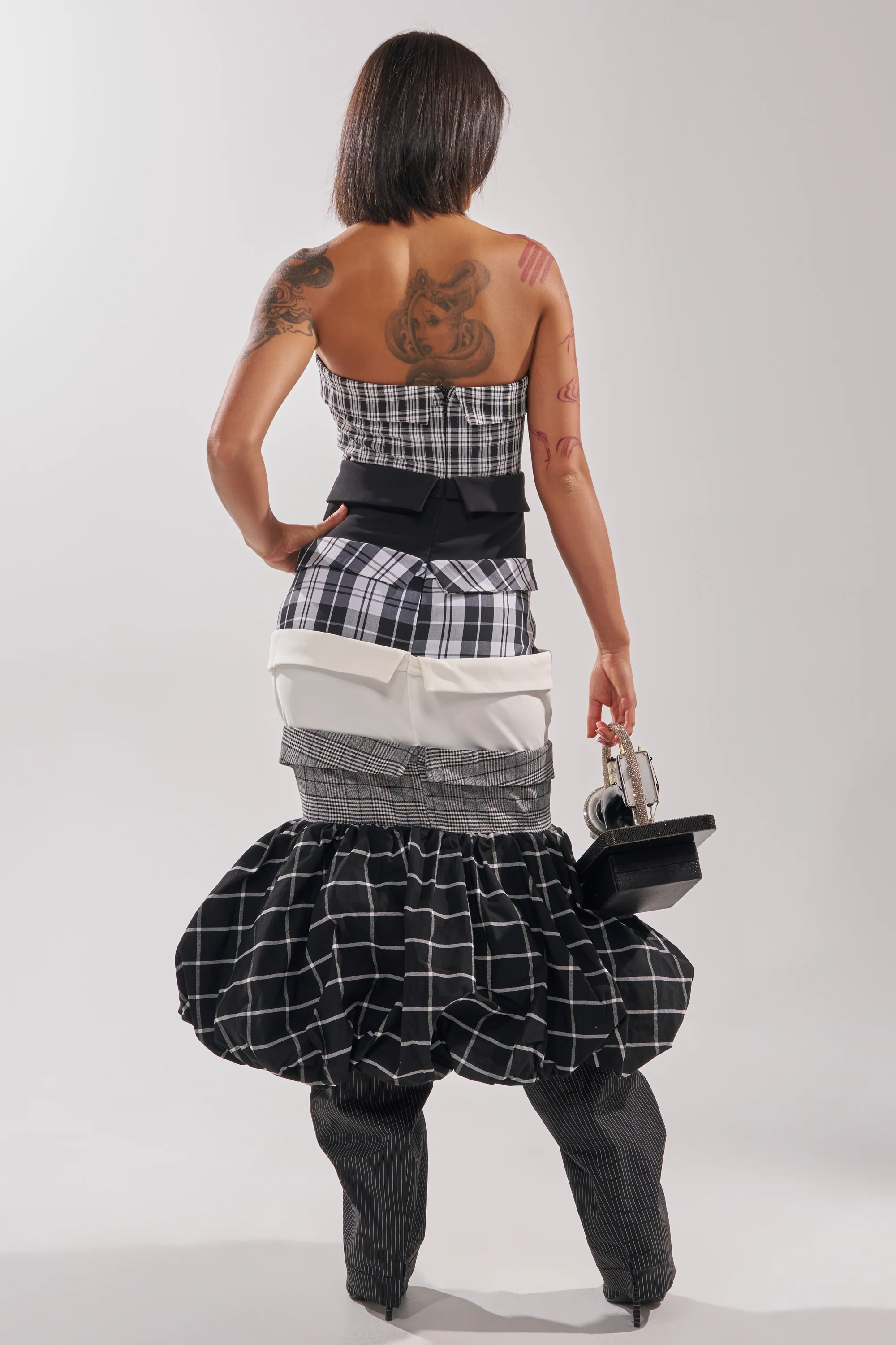 CHANGING IT UP PLAID MIDI DRESS - Image 5