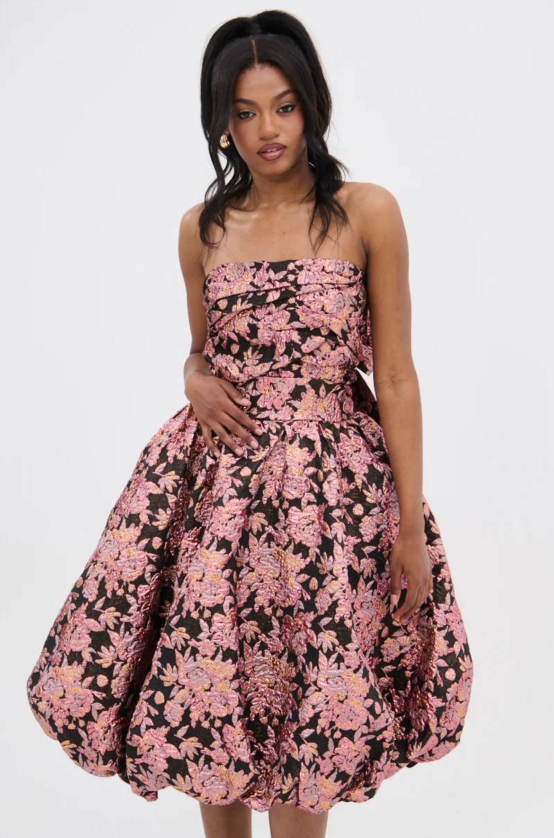 CHARLOTTE BROCADE MIDI DRESS - Image 3