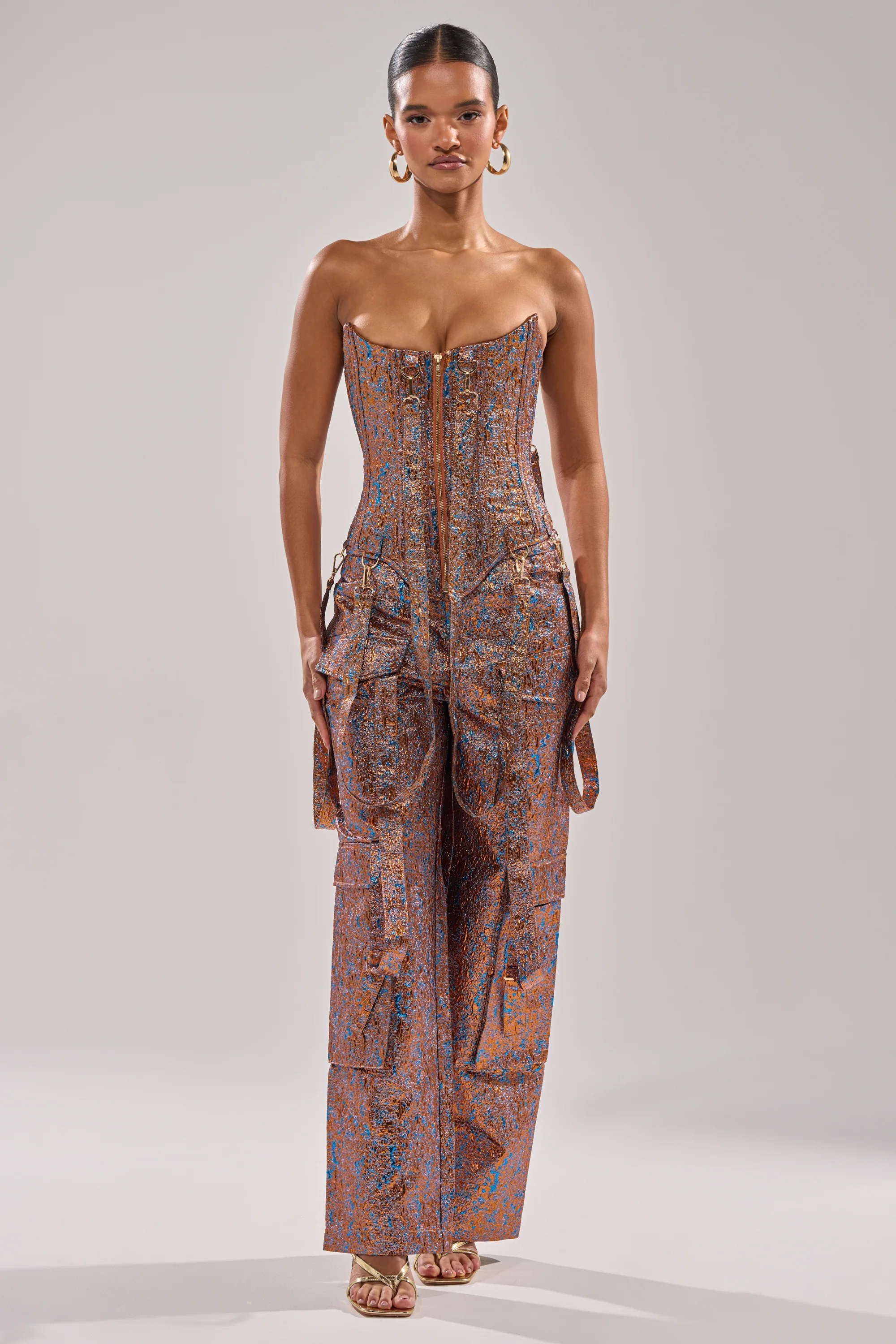 CHECK IT OUT BROCADE BRONZE CORSET - Image 11