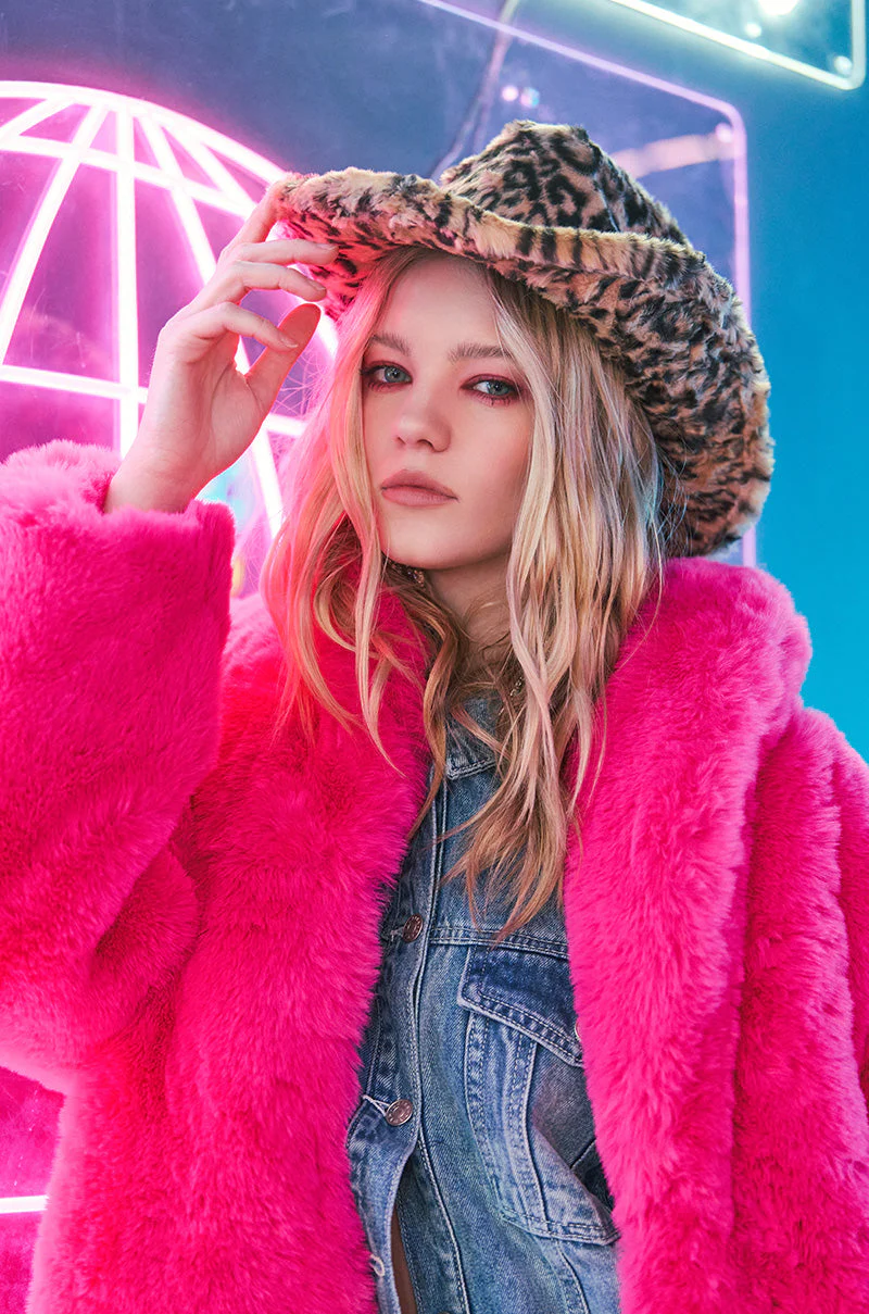 CHECK ME OUT FAUX FUR COWBOY HAT - Image 4