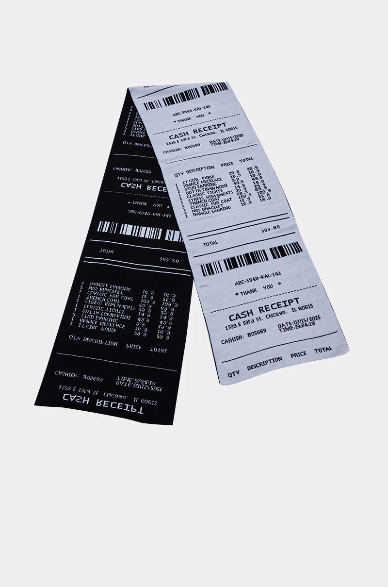 CHECK THE RECEIPT SCARF - Image 9
