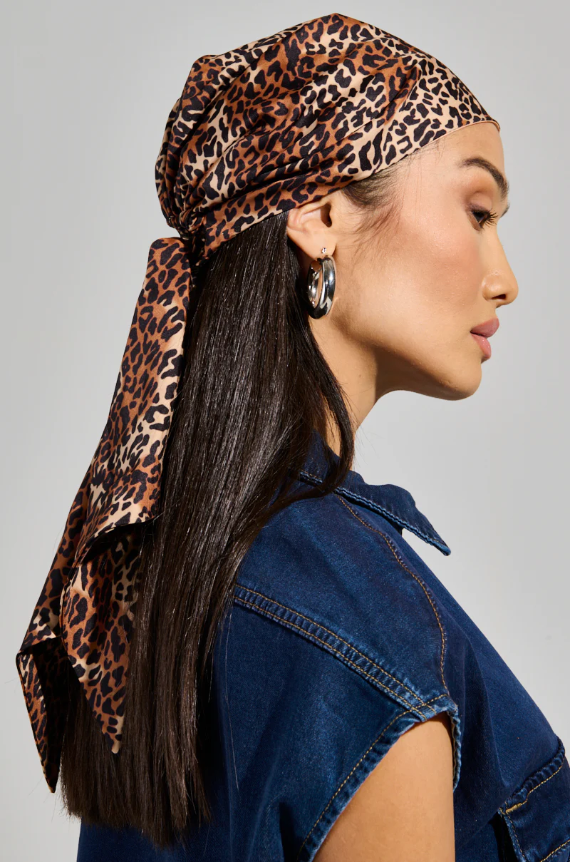 CHEETAH ANIMAL HEAD SCARF - Image 2