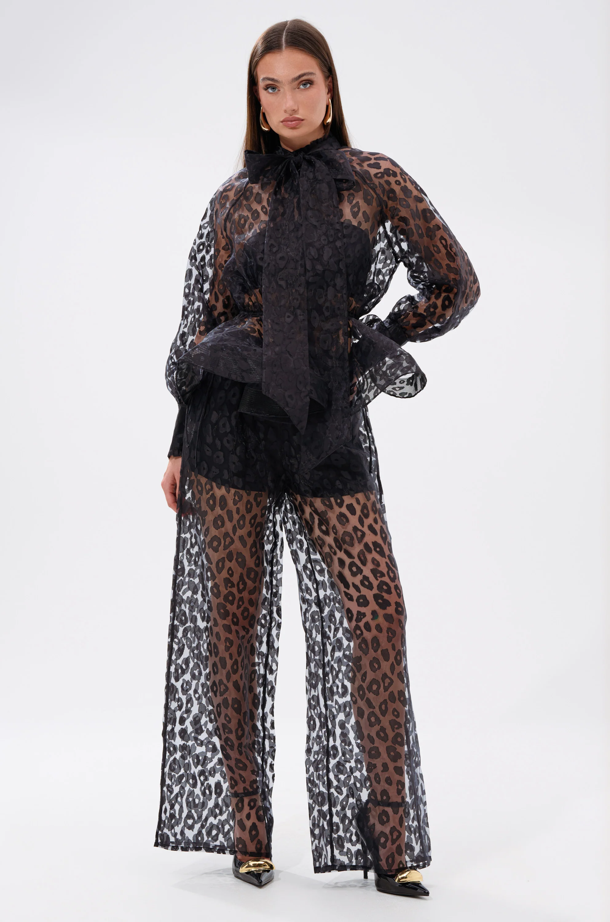 CHEETAH SISTA PALAZZO PANT - Image 2