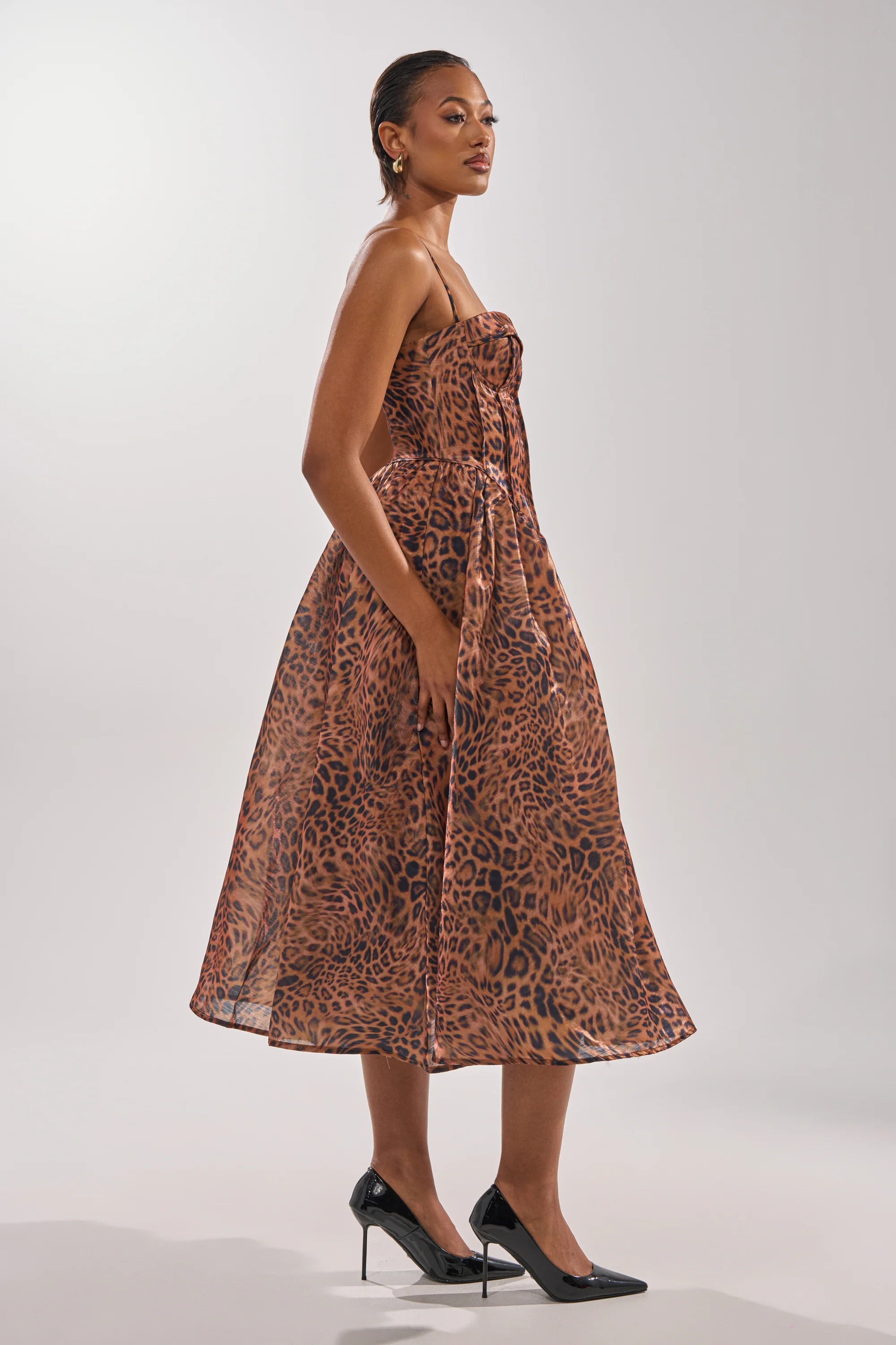 CHEETAH SISTERS MIDI DRESS - Image 6