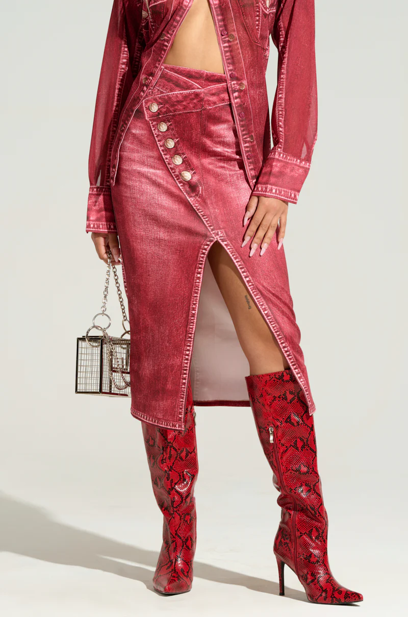 CHERRY LOVER MIDI SKIRT - Image 2