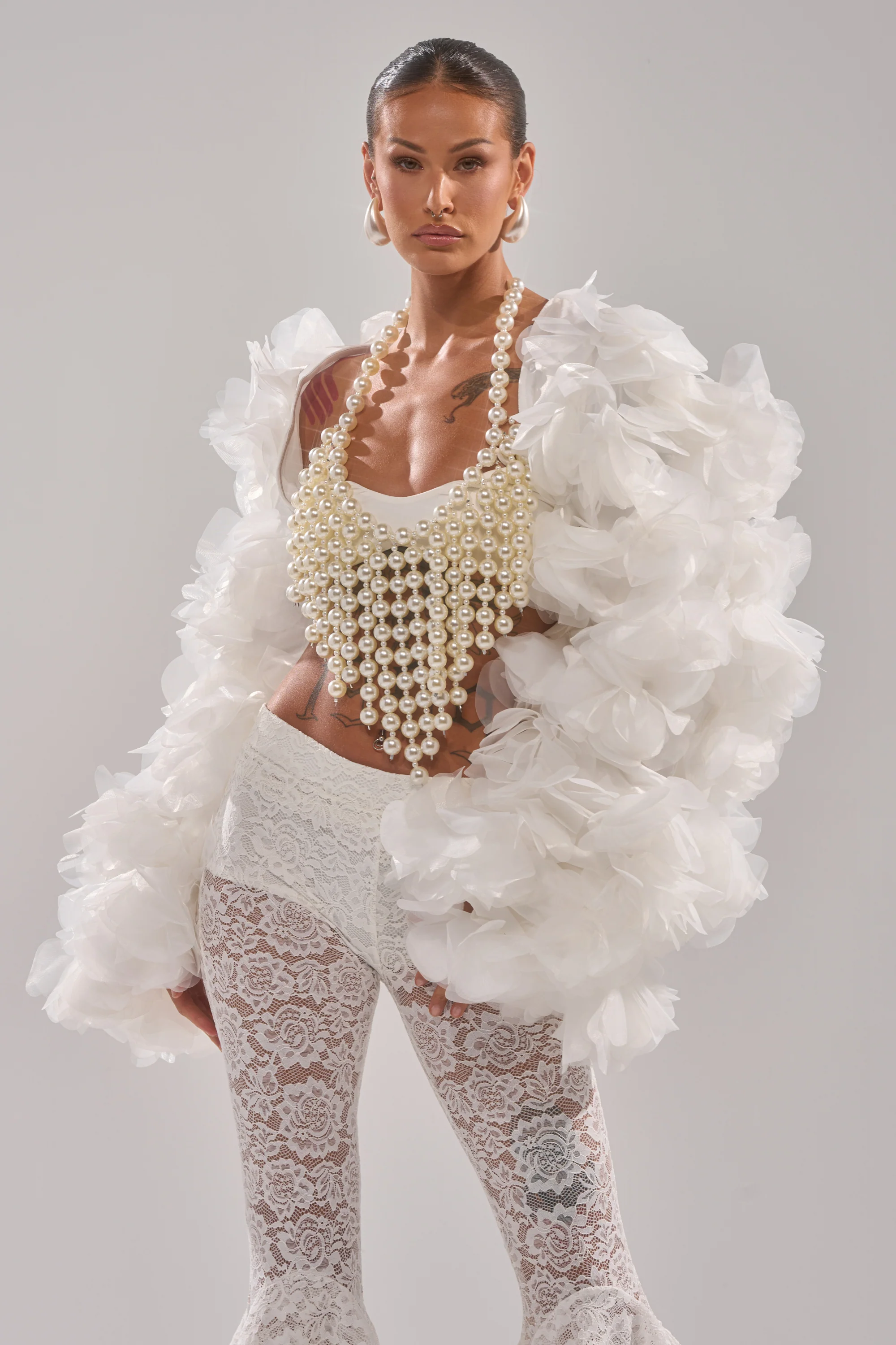 CHIARA FLORAL SHRUG - Image 2