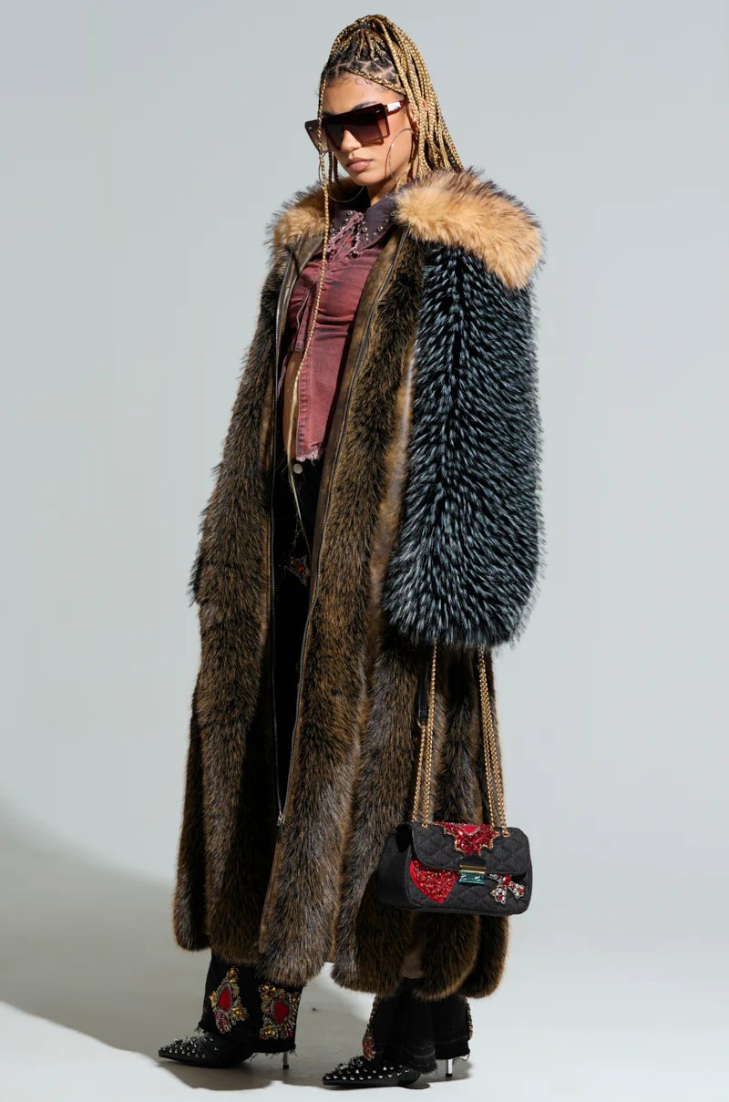 CHIARA PANELED FUR COAT - Image 2