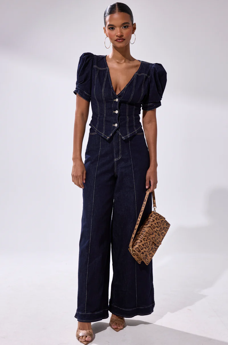 CHIC AF DENIM JUMPSUIT - Image 2